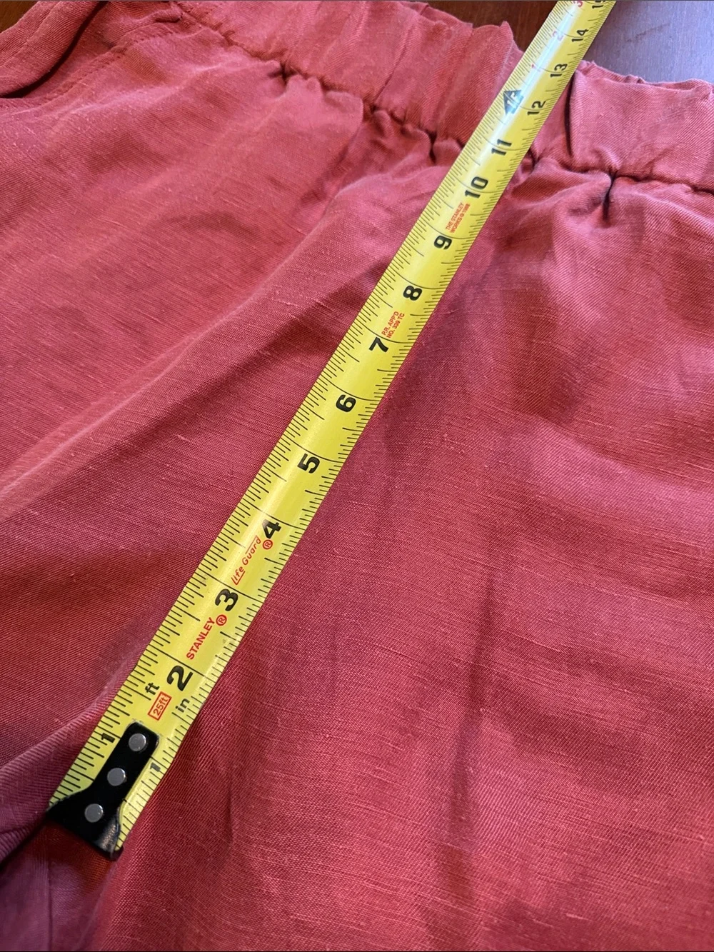 NWT J Crew Astrid Corsl Colored Elastic Waist Linen-Cupro Ankle Pants Large
